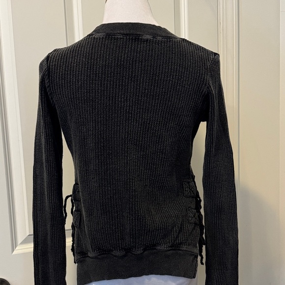 Free People Charcoal Ribbed Crop Top - Picture 10 of 11